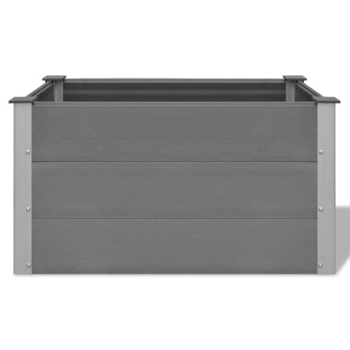 vidaXL Garden Raised Bed WPC 39.4"x19.7"x21.3" Gray