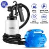 800ML Paint Spray Painter 650W Paint Sprayer Machine 800ML/Min Output HVLP Oil Primer Water Sprayer w/ 3 Spraying Patterns Motor Strap Detachable Cont