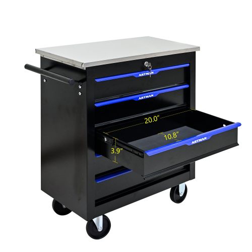 5-Drawer Multi-Purpose Tool Cart With Wheels