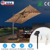 Solar Umbrella Lights Outdoor Parasol String Light 8 Lighting Mode Waterproof 104 LED 8 Bundles Warm White for Patio Garden Outdoor