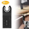 20 Saw Blade Metal Oscillating Multitool Cutter Fit for Fein Multimaster Multi-Max Dewalt Craftsman Ridgid Makita Milwaukee Rockwell
