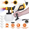 Electric Paint Sprayer HVLP Spray Painting Gun Handheld Painter with Different Spray Patterns 1200ML Detachable Container Flow/Length/Width Adjustable