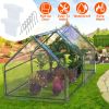 Portable Mini Greenhouse With Roll-Up Zipper Doors Waterproof UV-Resistant PVC Cover Hot House For Indoor Outdoor Garden Patio Backyard 70.86*33.46*37
