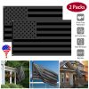 All Black American Flag 3x5FT UV Protection Black US Flag Double Side Printing Fade Resistant Black USA Flag with Brass Grommets