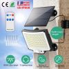 Solar Powered Flood Light Solar IP65 Waterproof Motion Sensor Wall Lamp with Remote 228 LED Beads Detachable Solar Panel 3 Lighting Mode