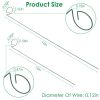 10Pcs 10in Plant Support Stakes Garden Flower Single Stem Support Stake Iron Plant Cage Support Ring For Tomatoes Orchid Lily Peony Rose Flower Amaryl
