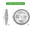 6Pcs High Carbon Steel Alloy Weed Cutter Attachments 5Pcs Metal Blades 1Pc Circular Saw Blade 6in Suitable for Weed Trimming Bush Pruning Tree Cutting