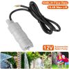 12V Submersible Water Pump with 16.4ft Max Lift 1000L/H Flow Rate for Garden Sprinklers Lawn Shower Tour Vehicles