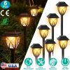 6Pack Solar Powered Stake Light Outdoor Decorative Landscape Lamp IP45 Waterproof Auto On Off Outdoor Light for Pathway Garden Yard Patio