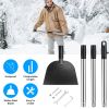 53In Flat Snow Shovel Ice Scraper Manganese Steel Snow Ice Chopper for Walkway Pathway Driveway Ice Removal Gardening Cleaning Scraper Shovel for Weed