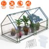 Portable Mini Greenhouse With Roll-Up Zipper Doors Waterproof UV-Resistant PVC Cover Hot House For Indoor Outdoor Garden Patio Backyard 70.86*33.46*37