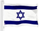 Israel Israeli Flag 3x5 Ft Printed 150D Polyester Country Flag Indoor Outdoor Vibrant Colors Brass Grommets Thicker and More Durable Than 100D 75D Pol