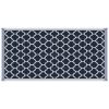 9x18 Reversible RV Outdoor Rug Blue and White Plastic Straw Patio Floor Mat for Backyard Deck Picnic Beach Camping