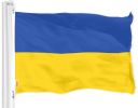 Ukraine Ukrainian Flag 3x5 Ft Printed 150D Polyester Country Flag Indoor Outdoor Vibrant Colors Brass Grommets Thicker and More Durable Than 100D 75D