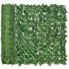 Grass Wall Panels, 118x39 Artificial Grass Wall, Outdoor Fabric, Greenery Backdrop Panels Wall for Outdoor, Indoor, Dark Green