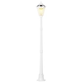 76.5" Solar Lamp Post Lights Outdoor, Vintage Streetlight, All Weather Protection, Auto Sensor Control, Adjustable Brightness, with Clear