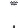 Solar Lamp Post Lights 72 Outdoor Triple-Head Street Vintage for Backyard Garden Pathway Driveway