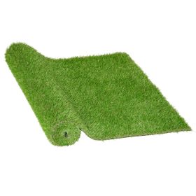 10 x 3 Artificial Turf Grass Green with UV Protection Drain Holes 125 Height
