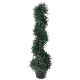 Topiary Artificial Cedar Tree 3ft Spiral Fake Plant Pre-potted Indoor Outdoor High-Quality