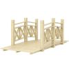 5' Wooden Garden Bridge Footbridge for Backyard Ponds, Creeks, Streams, Nature Wood