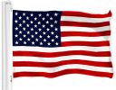 American USA Flag 4x6 Ft LiteWeave Pro Series Printed 150D Polyester Country Flag Indoor Outdoor Vibrant Colors Brass Grommets Thicker and More Durabl