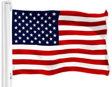 American USA Flag 4x6 Ft LiteWeave Pro Series Printed 150D Polyester Country Flag Indoor Outdoor Vibrant Colors Brass Grommets Thicker and More Durabl