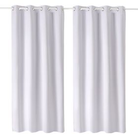 VEVOR Blackout Curtains, 84 Inch Length 2 Panels Set, 52 Inch Wide Each, Thermal Insulated 100% Blackout Light Blocking Drapes, 3-Layer, with Grommets