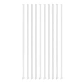 VEVOR Vertical Blind Replacement Slats, 10 Pcs Blind Slats with Connector, Counterweight Block, and Rope, Smooth Surface Polyester
