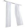 VEVOR Sheer Curtains, 84 inches Long, 2 Panels Set Sheer White Curtains, Each 42" W x 84" L, Dual Rod Pocket Installation