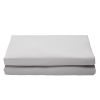 VEVOR Fitted Sheet, 1 Set of 2 Pieces, Twin Size Elastic Fitted Sheet with High-Quality Microfiber