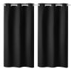 VEVOR Blackout Curtains, 63 Inch Length 2 Panels Set, 42 Inch Wide Each, Thermal Insulated Blackout Light Blocking Drapes, with Grommets