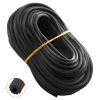 VEVOR Window Screen Spline, 100 ft x 0.125 in Window Screen Retainer Spline, PVC Window and Door Screen Spline, Hollow Serrated Screen Holder Spline