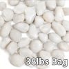 38LBS Large White River Rocks 2-3 Inch - Natural Polished Pebbles for Landscaping, Garden Decor, Aquariums, Decorative Stones for Pathways, Planters