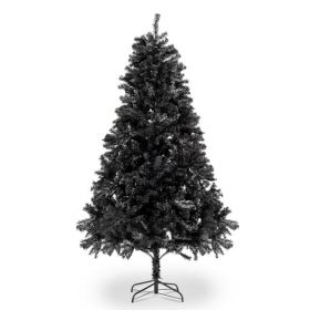 FCH 7ft 1500 Branch PVC Branch Iron Bracket Christmas Tree Black