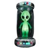 8.2FT Tall Halloween Inflatable Outdoor Decoration, Blow Up UFO with Alien Halloween Decor with Animated RGB LEDs