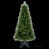 6FT Hinged Unlit Artificial Christmas Tree with 582 Tips, Full PVC Branches