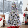 8ft Flocked Christmas Tree