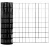 60inch x 50ft Black Vinyl Coated Hardware Cloth 2" X 4" 16Ga Welded Wire Mesh fence, PVC Coated Welded Chicken Wire Fencing