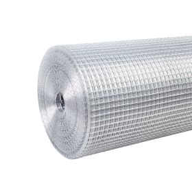 Hardware Cloth 1/2 inch 48in x 50ft 19 Gauge, Hot-dip Galvanized After Welding Chicken Wire Fence Roll Garden Plant Welded Metal Wire Fencing Roll