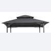 8x5Ft Grill Gazebo Replacement Canopy Only!!!! NO Metal Structure!!! Double Tiered BBQ Tent Roof Top Cover