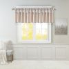 Lightweight Faux Silk Valance With Beads Blush 50x26"