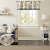 Printed Valance Navy 50x18"