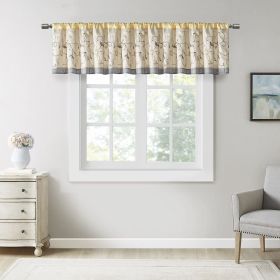 Embroidered Window Valance