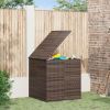Cushion Box Brown Gradient PE Rattan Large Cushion Box
