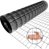 36inch X 50ft Black Vinyl Coated Hardware Cloth 2 X 3 16Ga Welded Wire Mesh Fence, PVC Coated Welded Chicken Wire Fencing, Metal Garden Plant Fencing