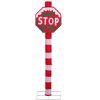 Lighted STOP Sign Christmas Yard Decorations