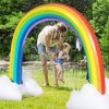 1PC Inflatable Rainbow Sprinkler Backyard Games Outside Water Toy Yard