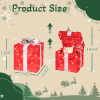 12in Motorized Pop-up Gift Box with Santa, Outdoor Christmas Decorations with Motor & 60 LED Lights