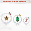 Set of 3 Lighted Iridescent Cut-out Light Bulb Christmas Decorations