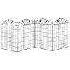 Garden Fence, 4 Pack, 44 in(H) x 12 ft(L) Folding Garden Fence Border, No Dig Ground Stake Metal Fence Panels for Outdoor Patio Yard Landscape